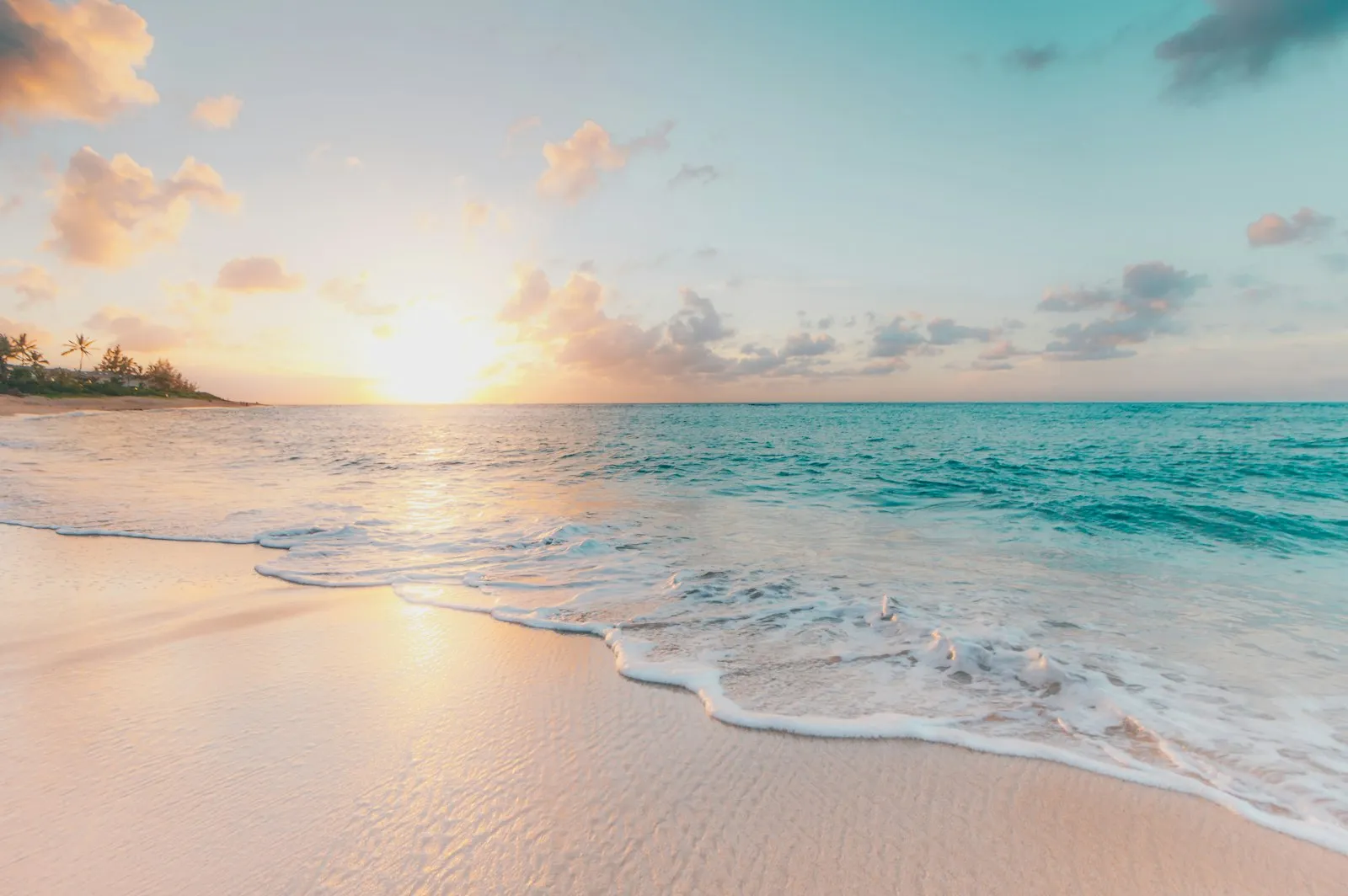 Soft morning light over an Australian coastal beach